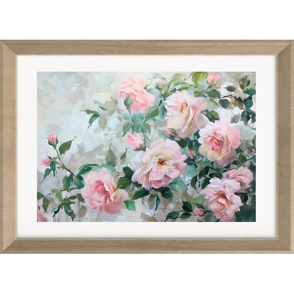 Tiskana slika s okvirom 75x56 cm Blooming Roses – Styler