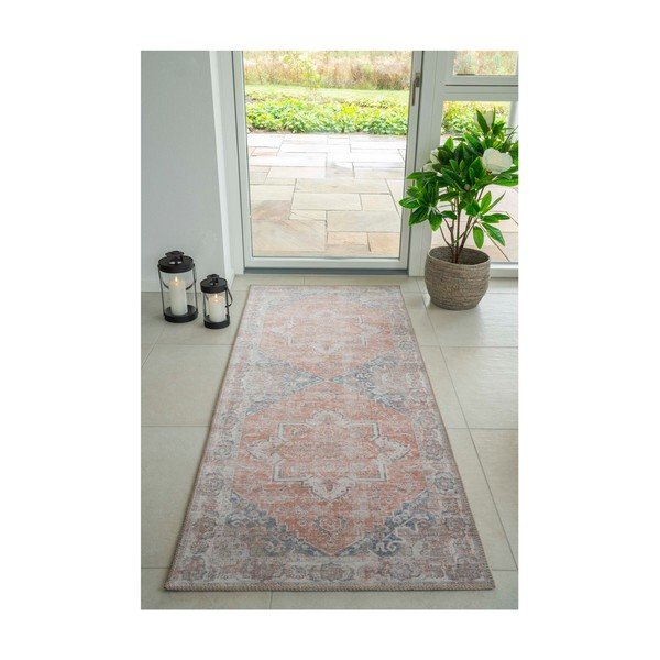 Plavo narančasta staza za tepih 200x80 cm Havana - House Nordic-image-3