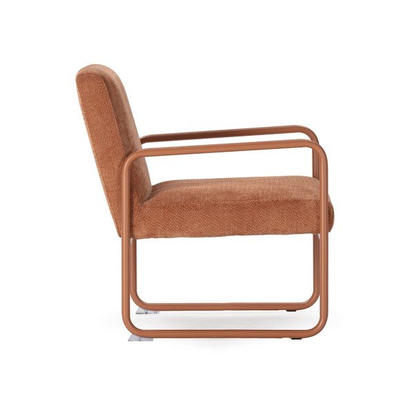 Fotelja od šenila boja terakote Vince – MOME-image-3