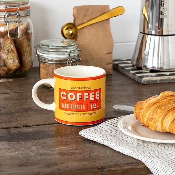 Crvena/krem keramička šalica 350 ml Barista – Rex London-image-1