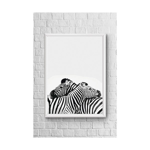 Plakat Piacenza Art Two Zebras, 33,5 x 23,5 cm