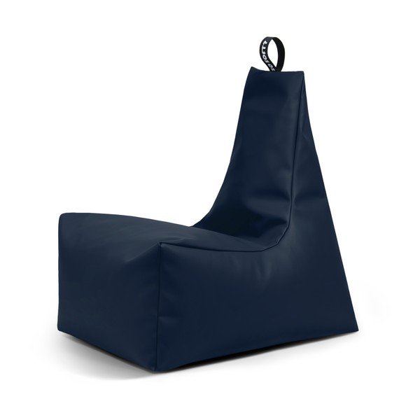 Tamno plava vreća za sjedenje od imitacije kože Icy XL – So Soft?