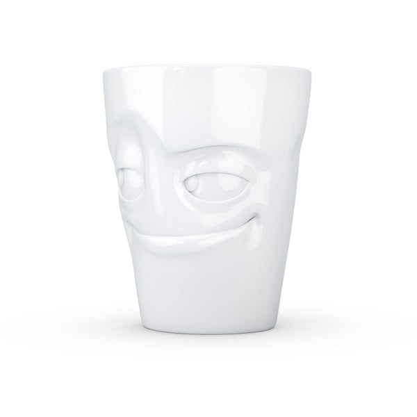 Bijela porculanska šalica s ručkom, vragolast, 58products-image-1