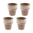 Bež šalice u setu 4 kom za espresso od kamenine 100 ml Tone – Dakls