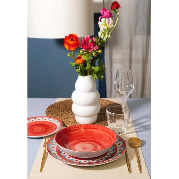 Svijetlo plavi duboki porculanski tanjuri u setu 6 kom ø 21 cm Tangeri blue – Villa Altachiara-image-3