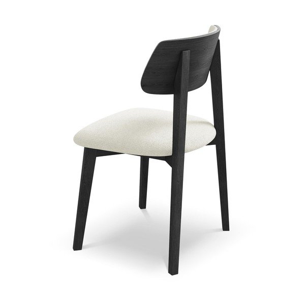 Krem blagovaonska stolica od masivnog drveta Niu – Makamii-image-3