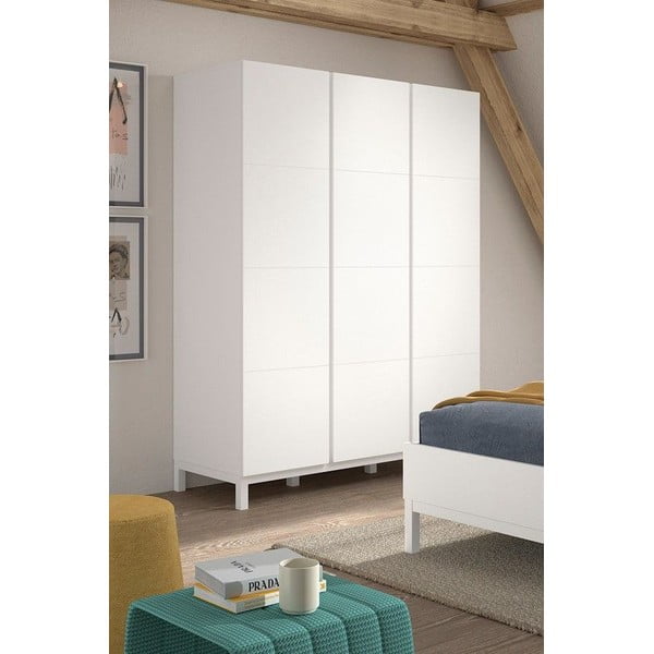 Bijela dječja garderoba 149x196x58 cm Eva – Vipack-image-1