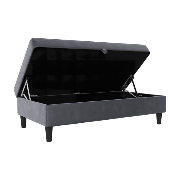 Sivi baršunast tabure Hartford – Støraa-image-4