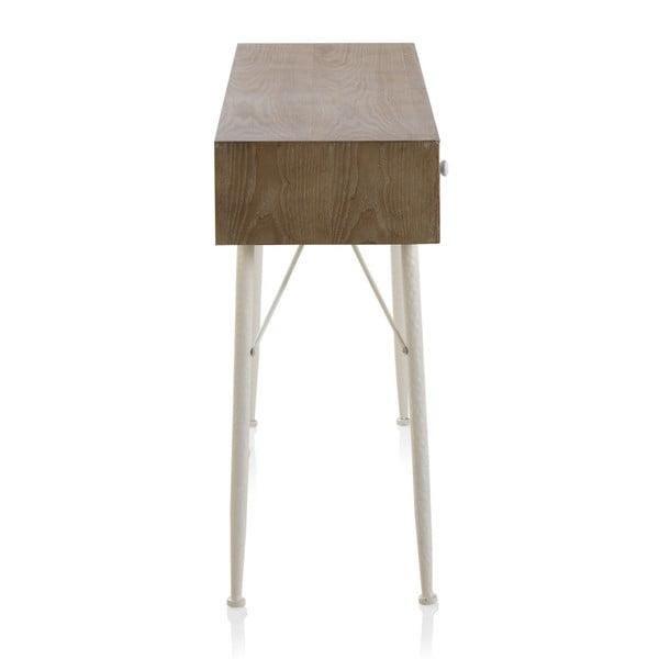 Konzolni stol s crno-bijelim detaljima i tri ladice Geese Rustico Geometric-image-2