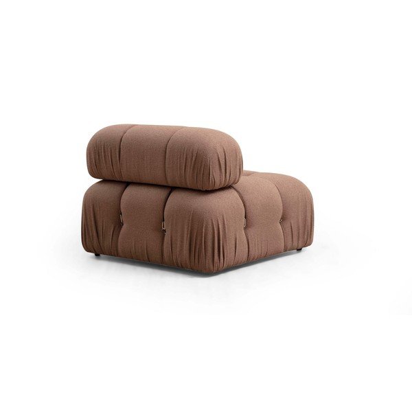 Smeđa modularna sjedeća garnitura () od bouclé tkanine Bubble – Artie-image-2