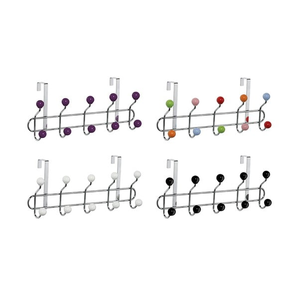 Bordo/u srebrnoj boji metalna vješalica za vrata 41 cm – Premier Housewares-image-3