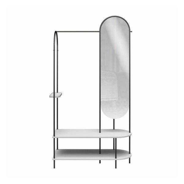 Crni/sivi metalni set za hodnik 101x183x43 cm Anastacia – Støraa-image-4