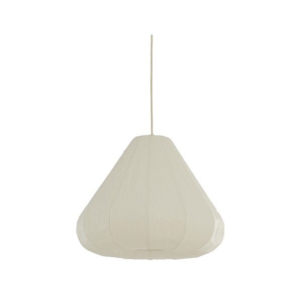 Krem viseća svjetiljka s papirnim sjenilom ø 10 cm Sarella – Light & Living