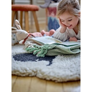 Bijeli vunen dječji tepih ø 84 cm Dolly – Bloomingville Mini