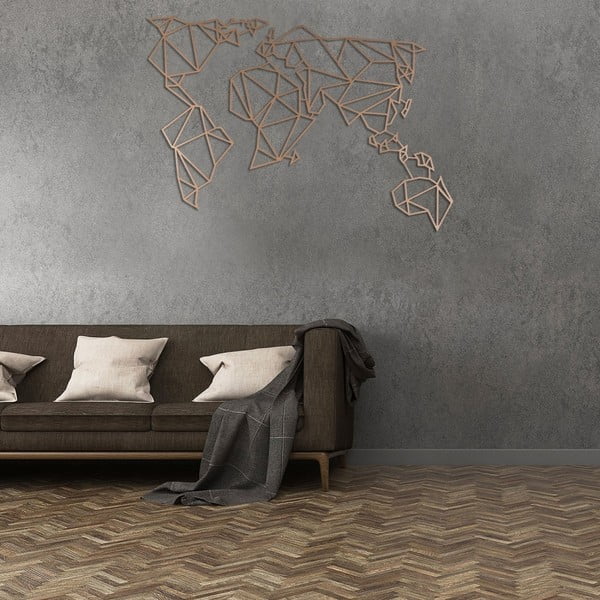 Metalni zidni ukras u boji bakra Homemania Decor World-image-4