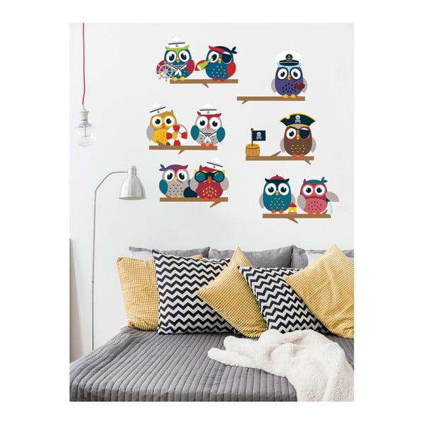 Set zidnih naljepnica Ambiance Owls-image-1