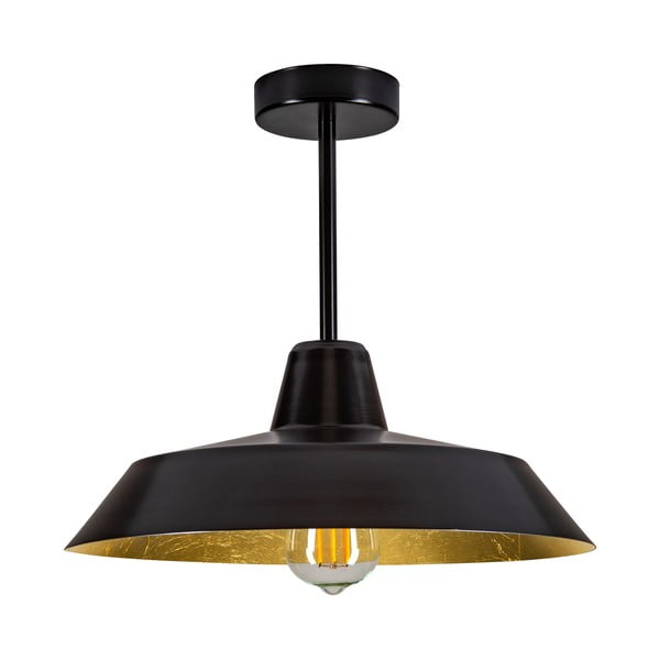 Stropna lampa u crno-zlatnoj boji Sotto Luce Cinco Basic