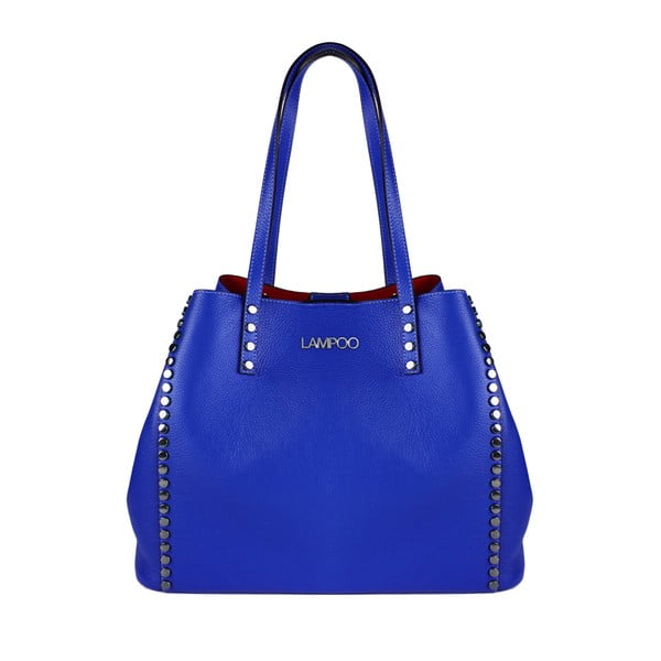 Plava kožna torbica Lampoo Plango