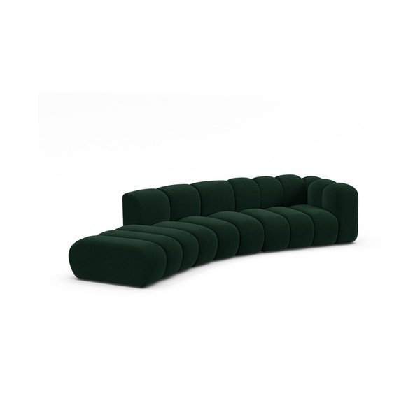 Tamno zelena kutna garnitura (s desnim kutom) Lupine – Micadoni Home-image-1