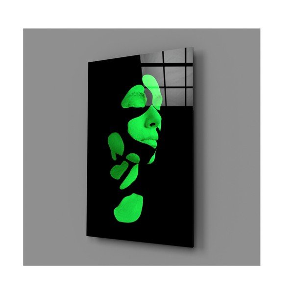Staklena slika Insigne Fragmented Green-image-4