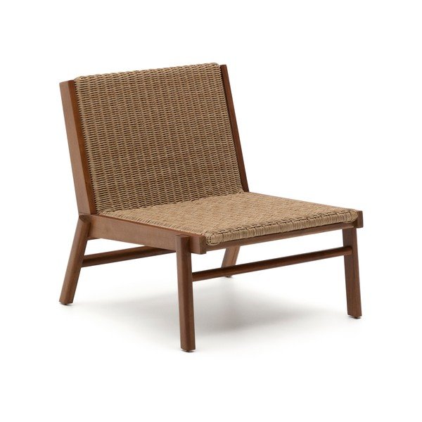 Vrtna fotelja od masivnog drveta u prirodnoj boji Itani – Kave Home