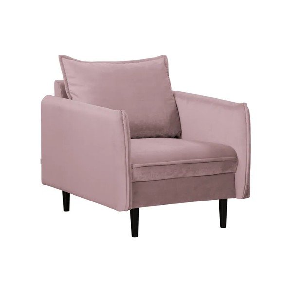Baršunasti fotelja u boji lavande Juli – Ropez