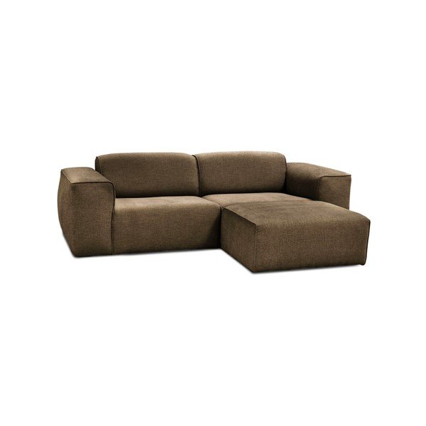 Svijetlosmeđi trosjed s tabureom Cosmopolitan Design Phoenixom-image-1