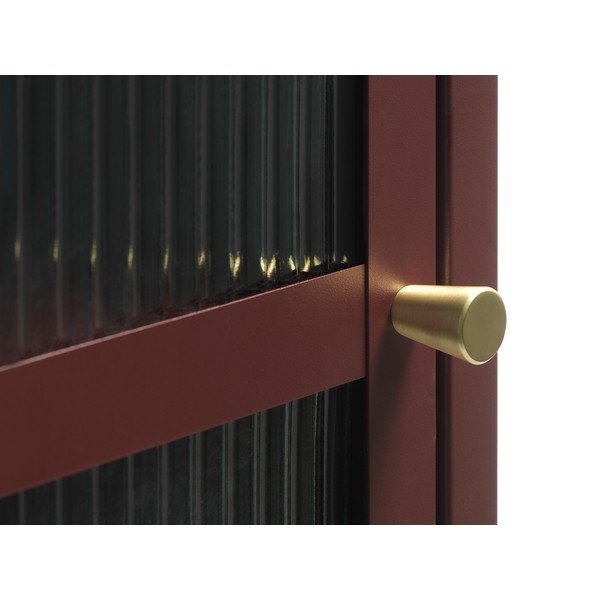 Crvena metalna vitrina 58x160 cm Bronco – Unique Furniture-image-4