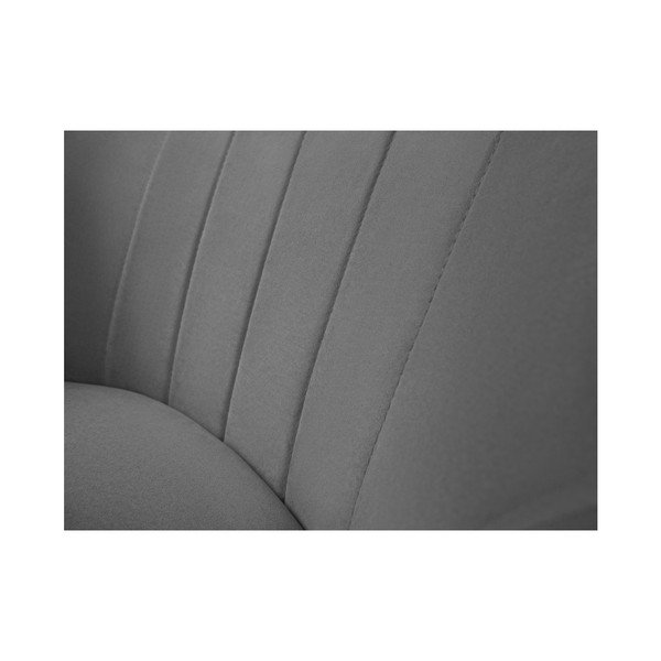 Siva fotelja Mazzini Sofas Toscane, crne noge-image-4