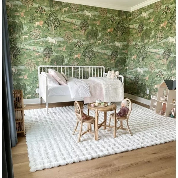 Bijeli periv tepih 150x230 cm Bubble White – Mila Home-image-2