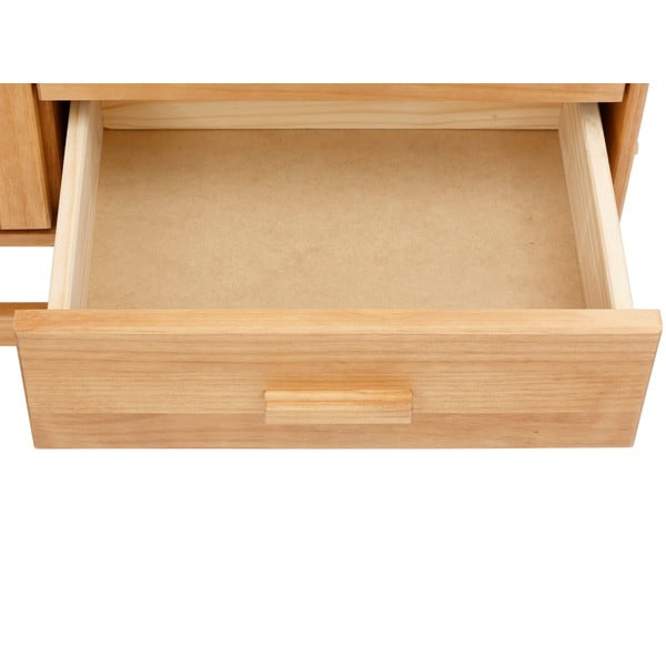 Komoda od borovine s vratima od ratana Støraa Jolene širine 90 cm-image-4