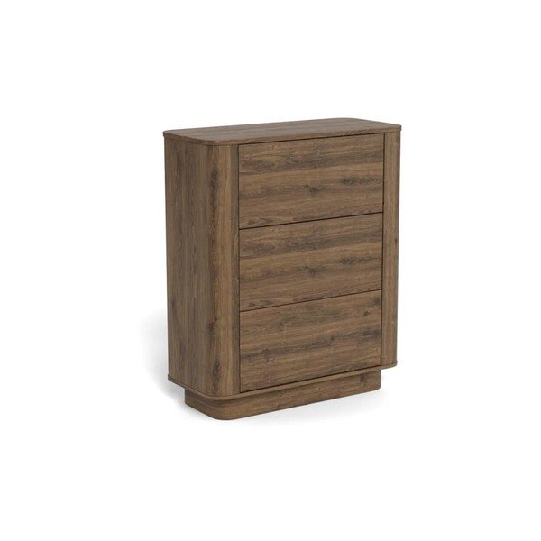 Komoda u dekoru hrasta u tamnoj prirodnoj boji 90x107x40 cm Atmore – Actona