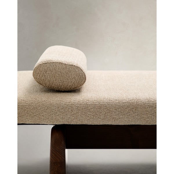 Bež/u tamnoj prirodnoj boji ležaljka od šenila (promjenjiva) Topaz – Kave Home-image-3