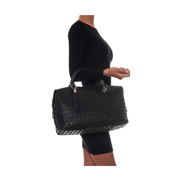 Carola kožna torbica, crna-image-4