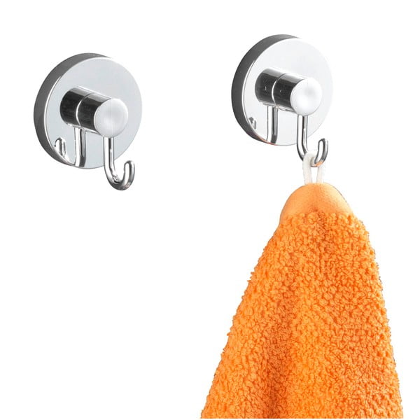 Plastične samoljepljive kuke u setu 2 kom u sjajno srebrnoj boji Vacuum-Loc – Wenko-image-4