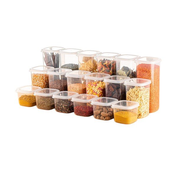 Posude za namirnice u setu 18 kom za čuvanje hrane Fresco – Hermia