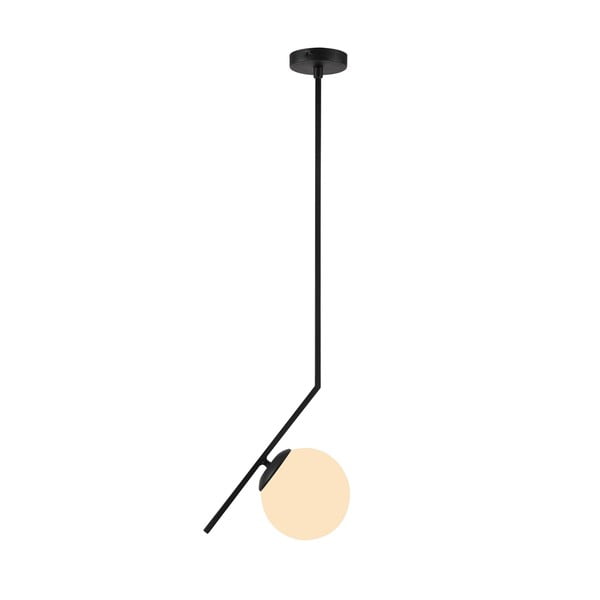 Crna viseća svjetiljka Squid Lighting Diagonal, visina 76 cm
