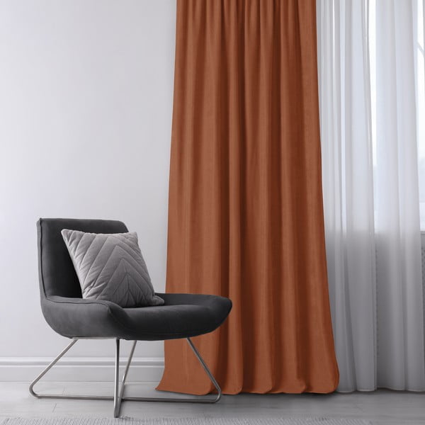 Zavjesa u boji cigle 140x270 cm Milana - Homede-image-1