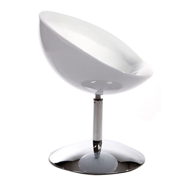 Bijela okretna stolica Kokoon Design Bowl