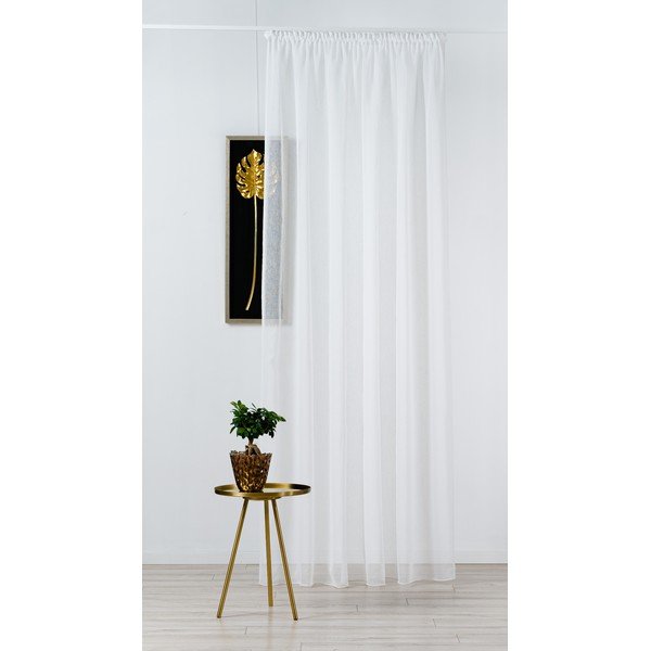 Bijela prozirna zavjesa 140x245 cm Perseide – Mendola Fabrics-image-1