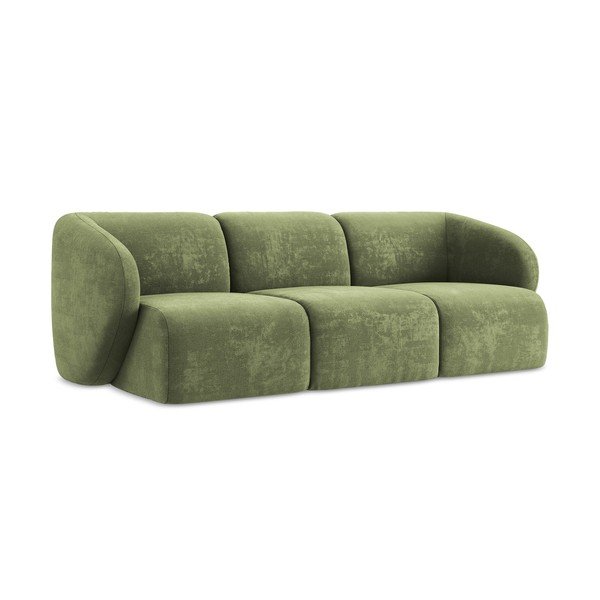 Zelena sofa od šenila 244 cm Lani – Makamii-image-1