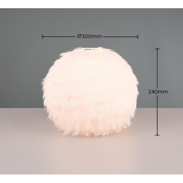 Krem stolna lampa (visina 24 cm) Furry – Reality-image-3