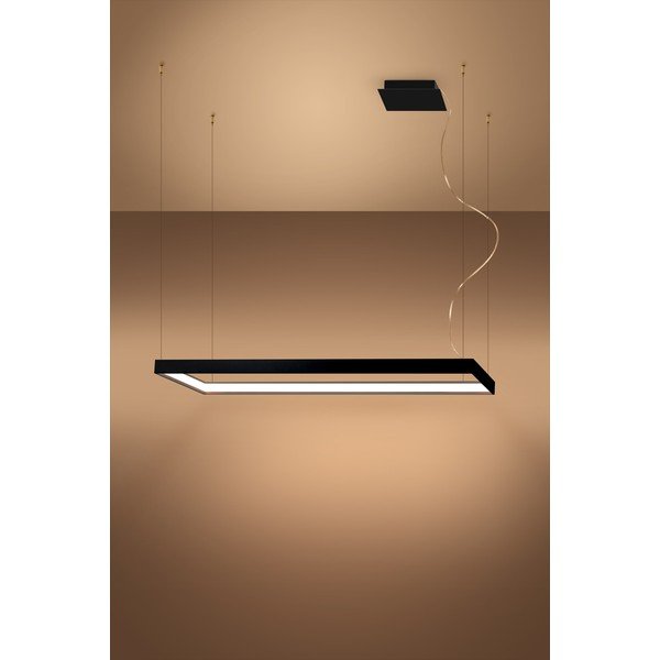 Crna metalna LED viseća svjetiljka TUULA – Thoro-image-2