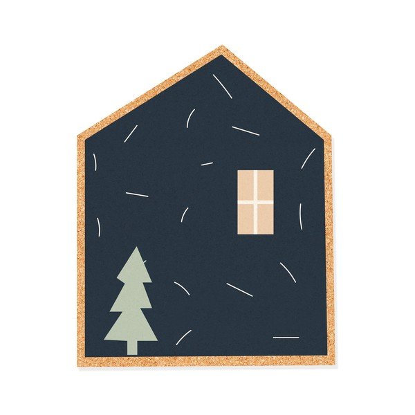 Plutena ploča Wild Hug Dark House, 30 x 40 cm