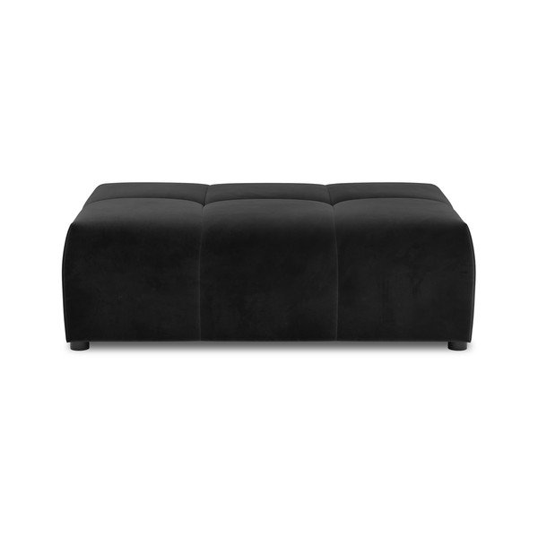 Crni baršunasti kauč modul Rome Velvet - Cosmopolitan Design-image-2