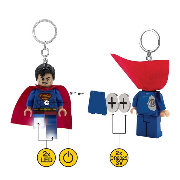 Privjesak za ključeve sa svjetiljkom Superman - LEGO®-image-3