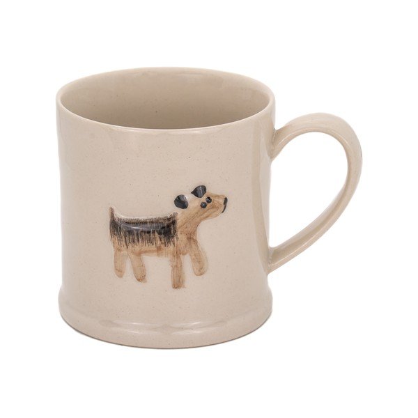Bež keramička šalica 225 ml Dog – Sass & Belle