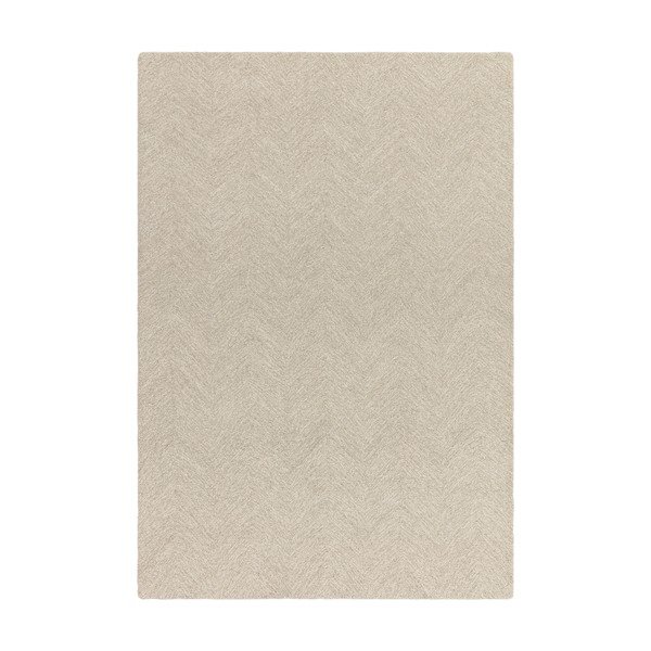 Krem ručno rađen tepih od mješavine vune 120x170 cm Theodore Chevron – Asiatic Carpets