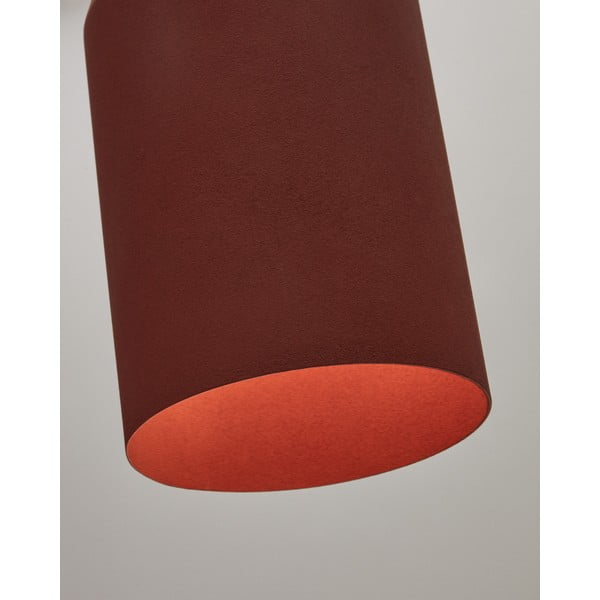 Viseća svjetiljka boja terakote s metalnim sjenilom ø 15 cm Peralta – Kave Home-image-4