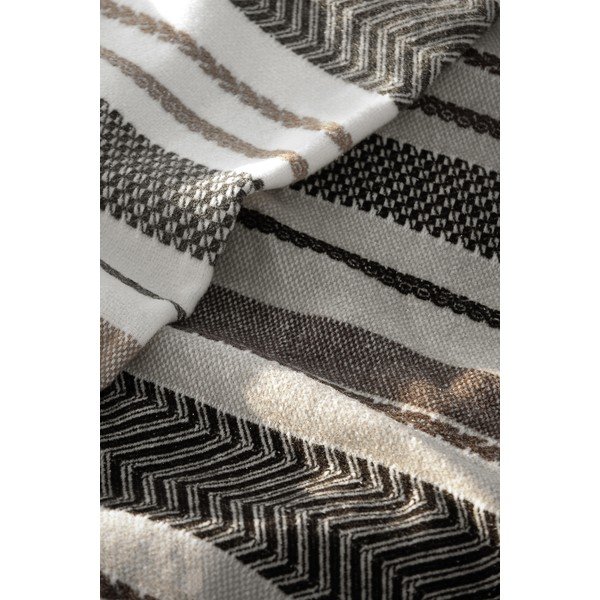 Smeđa deka od mješavine pamuka 140x180 cm Luxor – Euromant-image-1